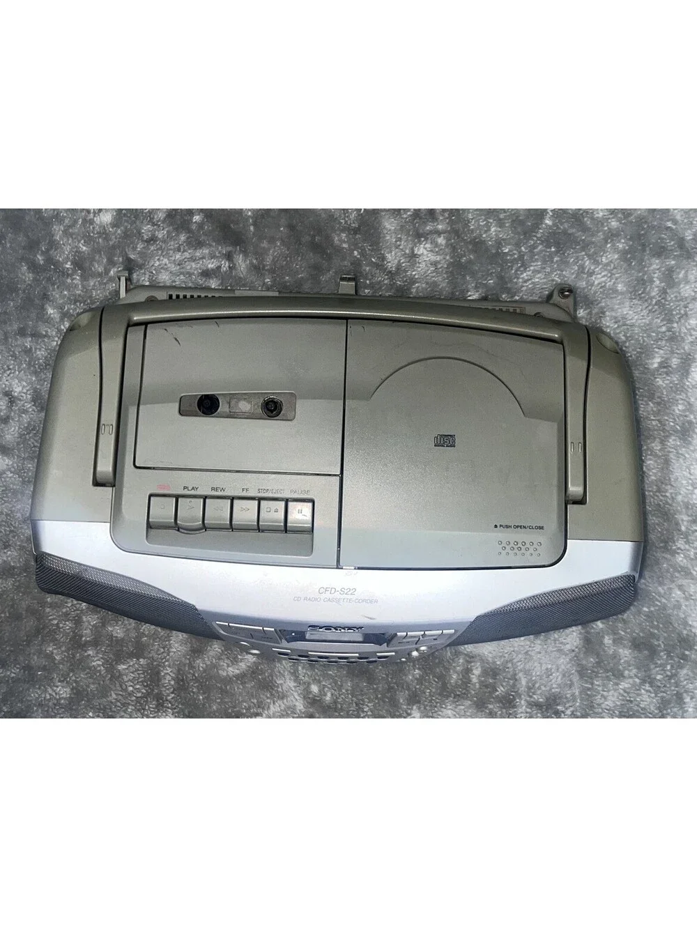 Sony CFD-S22 CD AM/FM Radio Cassette Mega Bass Boombox Works